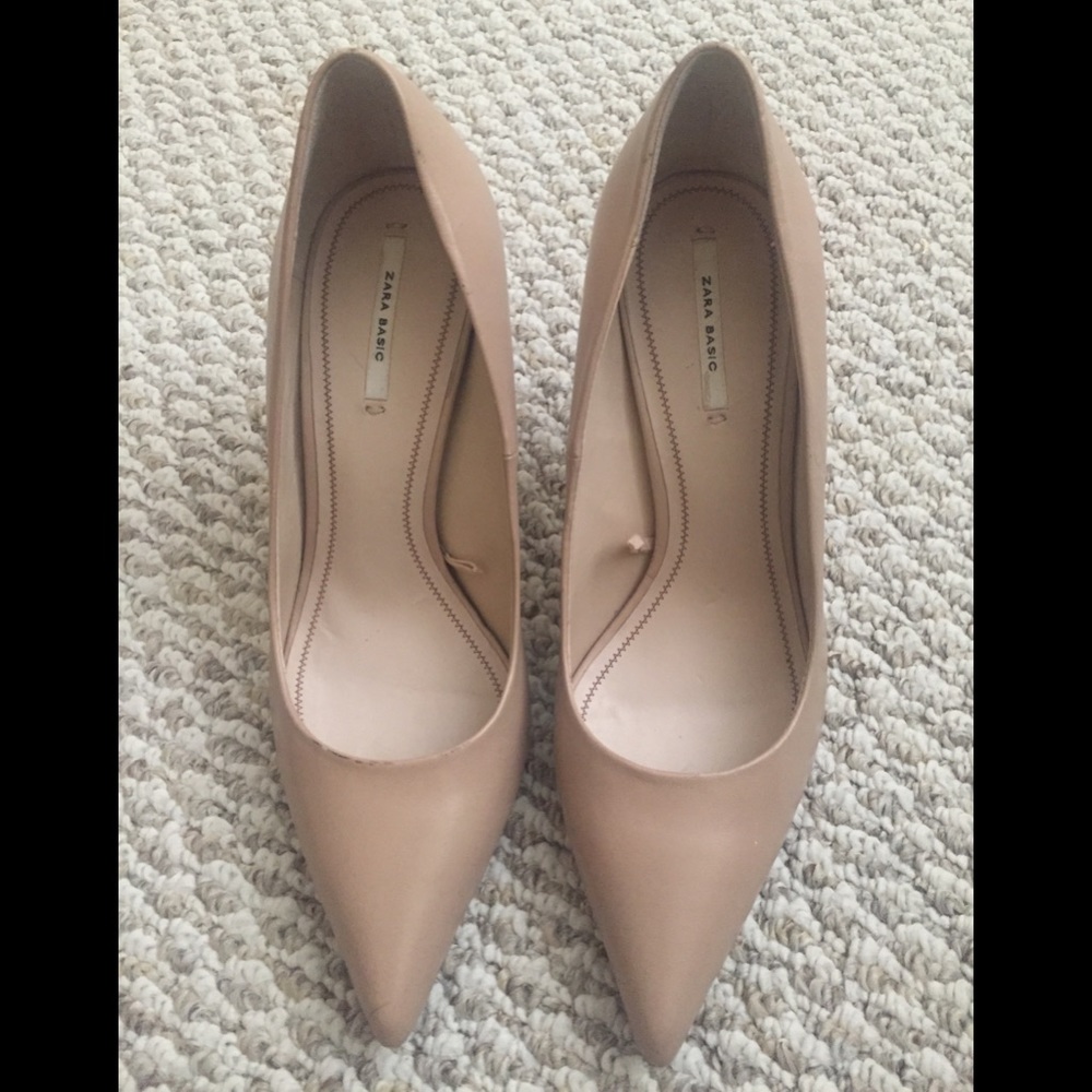 Zara nude heels